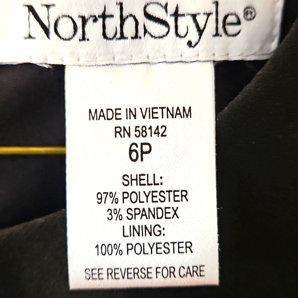 NWOT, NorthStyle, Fit and Flare Dress, Pink/Black, Size 6P - Picture 2 of 5